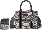 WG2203 Wrangler Ladies Aztec Small Tote/Crossbody 2 Set