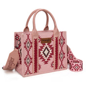 WG226 Wrangler Ladies Aztec Pattern Tote/Crossbody