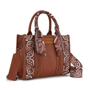 WG331 Wrangler Braided Paisly Tote Bag
