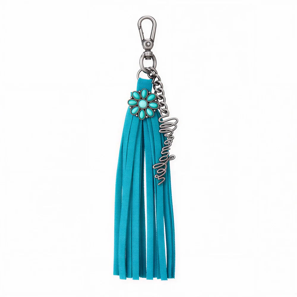 WGC-1021TQ Wrangler Fringe Suede Bag Charm