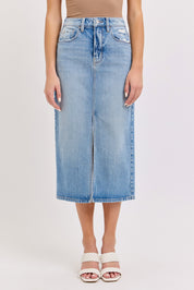 58792 Cello Jeans Ladies High Rise Midi Skirt