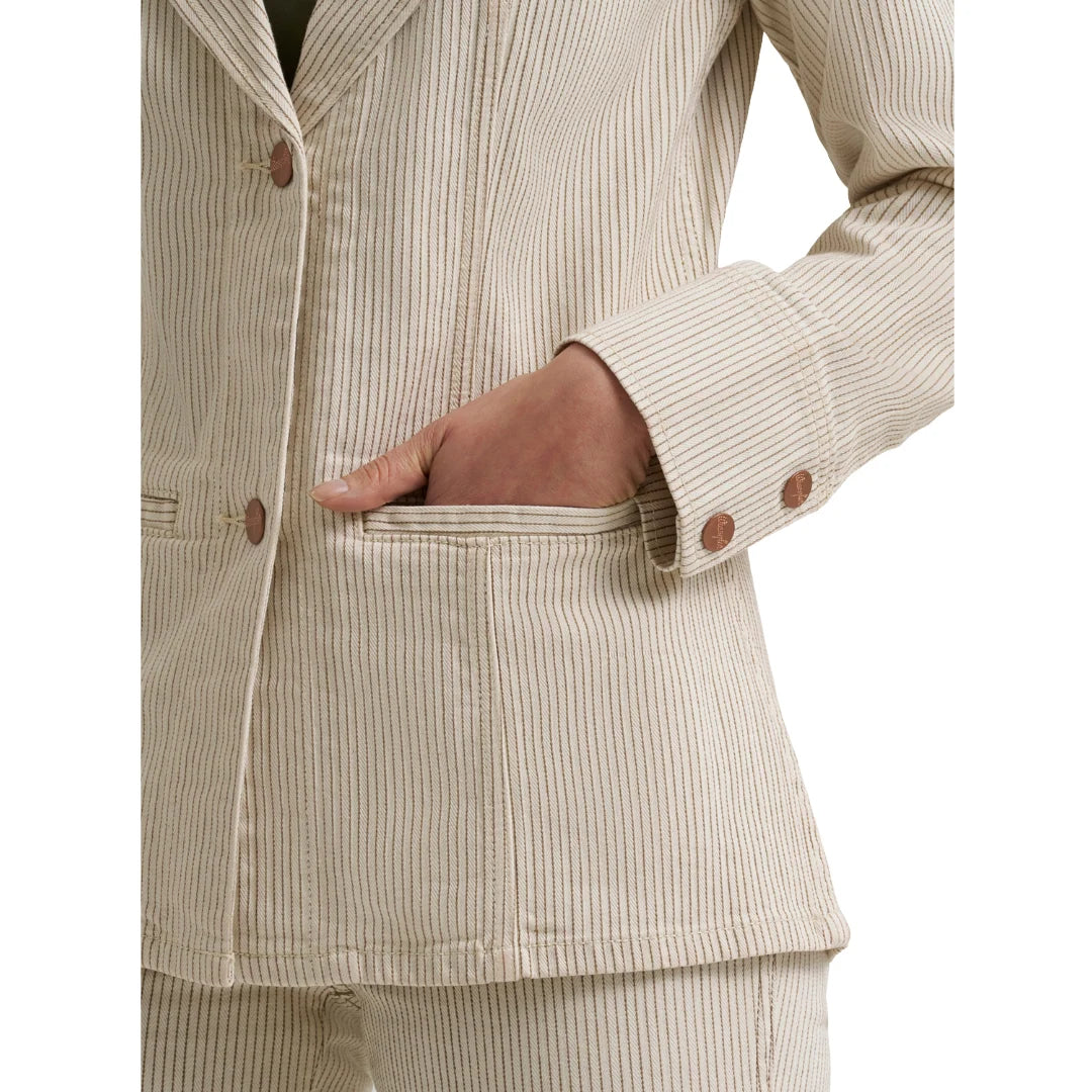 5852 Wrangler Ladies Striped Blazer