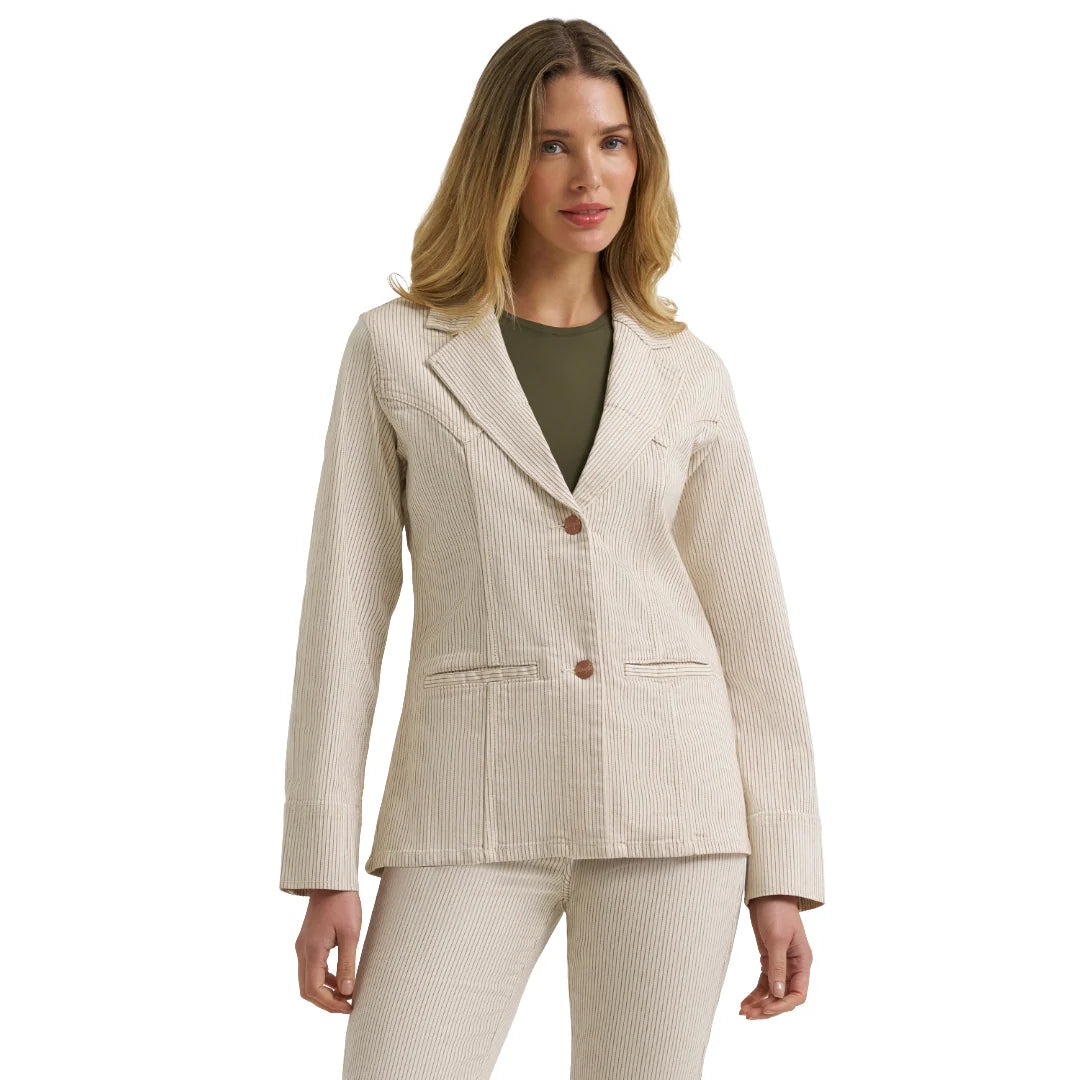 5852 Wrangler Ladies Striped Blazer