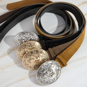 9278 Collections Ladies Engraved Horse Buckle Belt