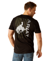 7897 Ariat Men's Bronco Flag T-Shirt