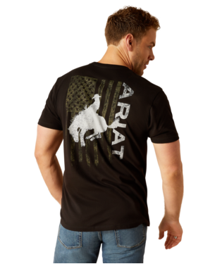 7897 Ariat Men's Bronco Flag T-Shirt