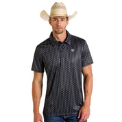6617 Rock & Roll Men's Geo Print Polo