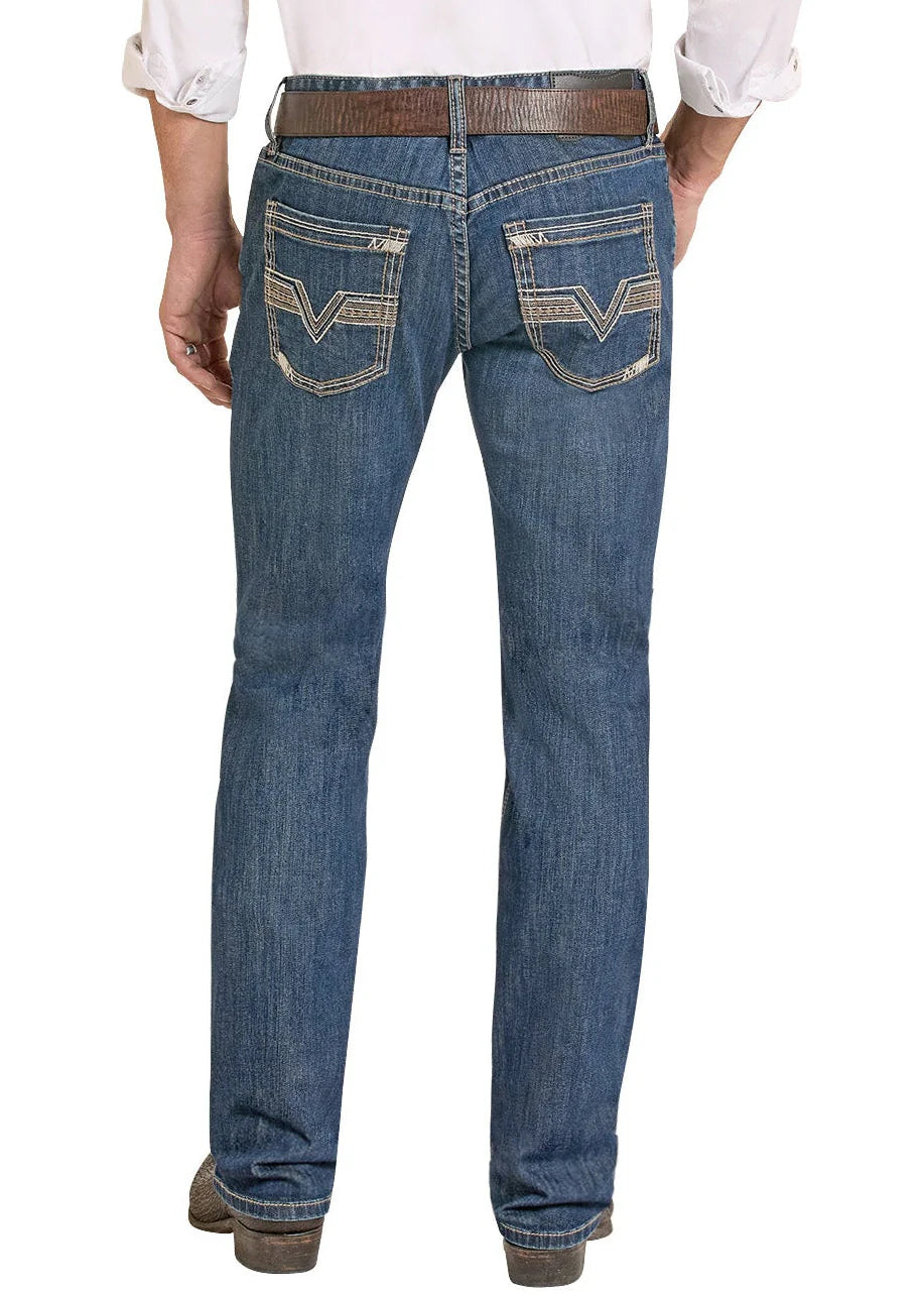 8580 Rock & Roll Men's Pistol Stackable Bootcut Jeans