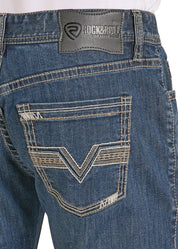 8580 Rock & Roll Men's Pistol Stackable Bootcut Jeans