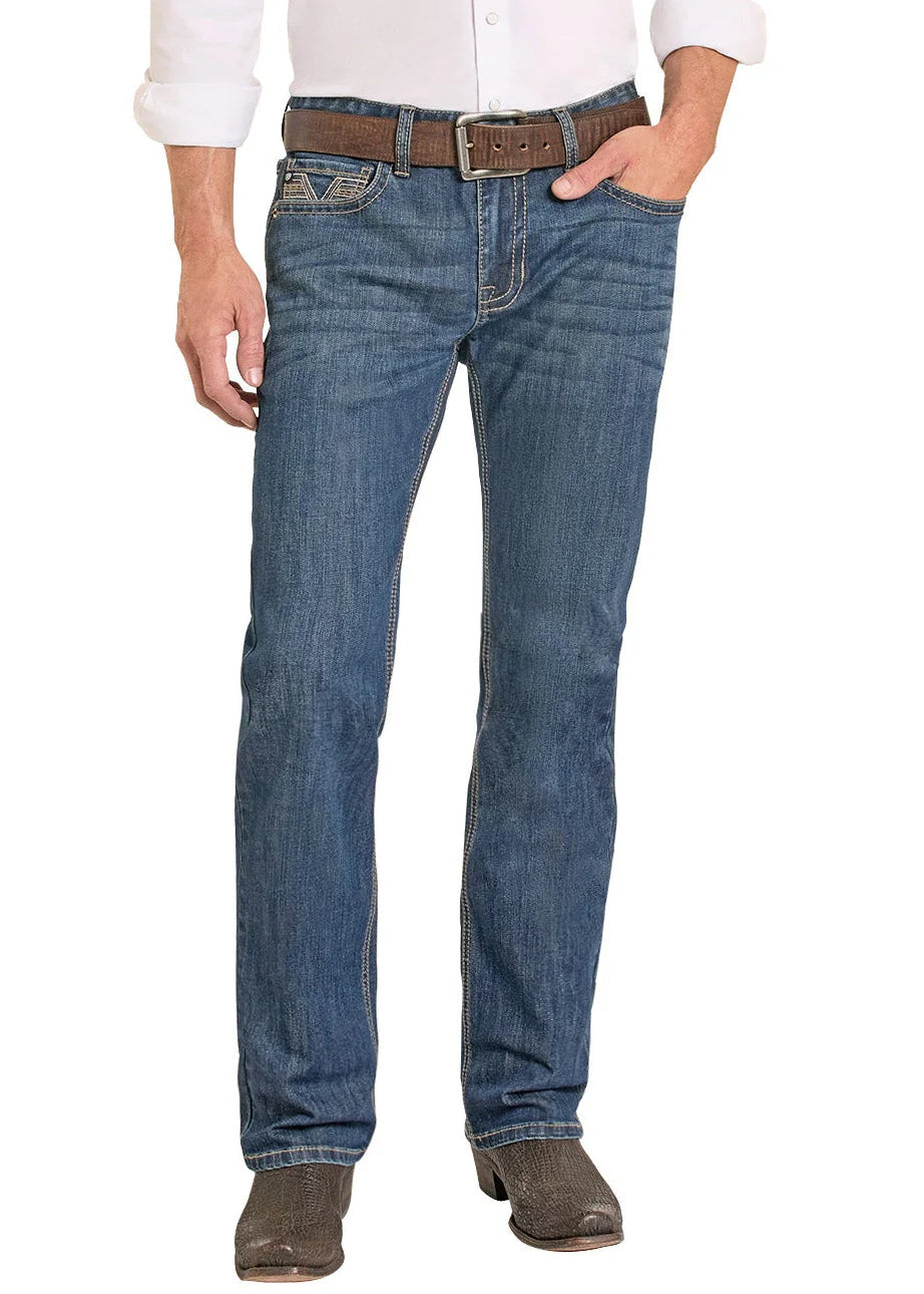 8580 Rock & Roll Men's Pistol Stackable Bootcut Jeans