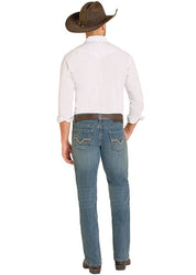 8025 Rock & Roll Men's Revolver Slim Fit Straight Jeans