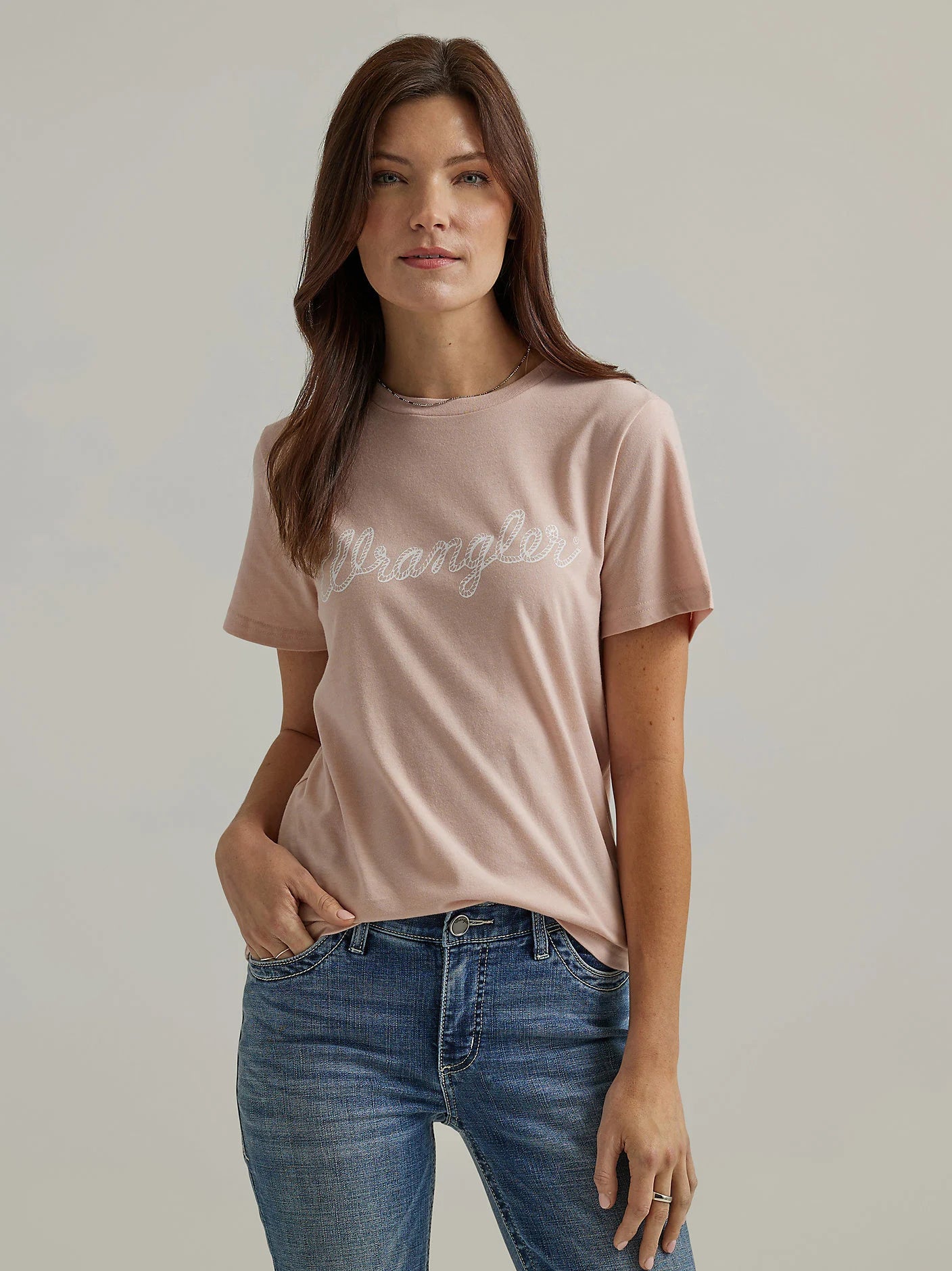 4134 Wrangler Ladies Rope Logo T-Shirt