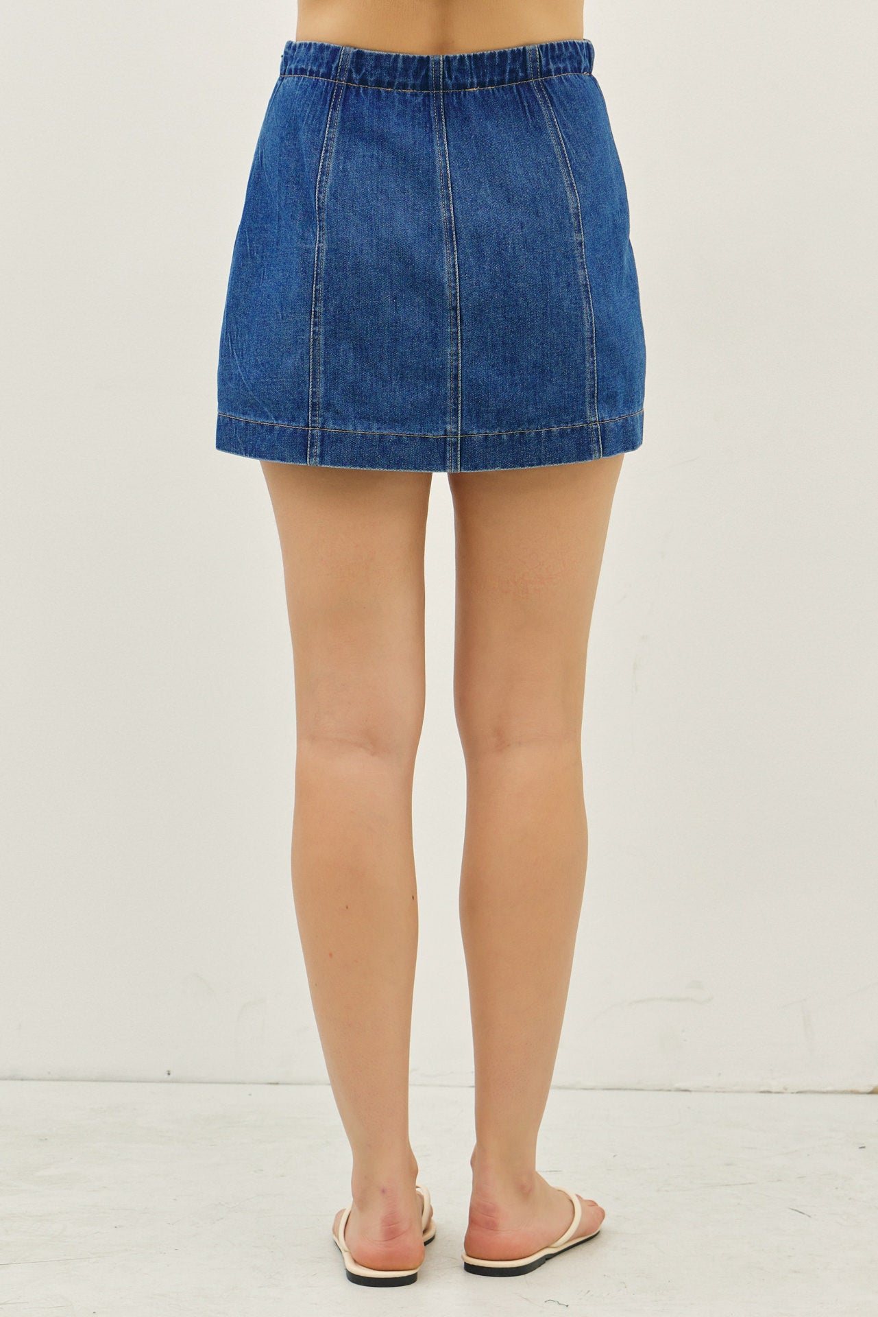 J15597P Idem Ditto Ladies Wrap Front Mini Skort