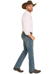 8025 Rock & Roll Men's Revolver Slim Fit Straight Jeans