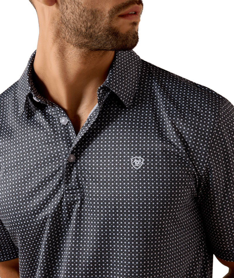 1494 Ariat Men's All Over Print Short Sleeve Polo