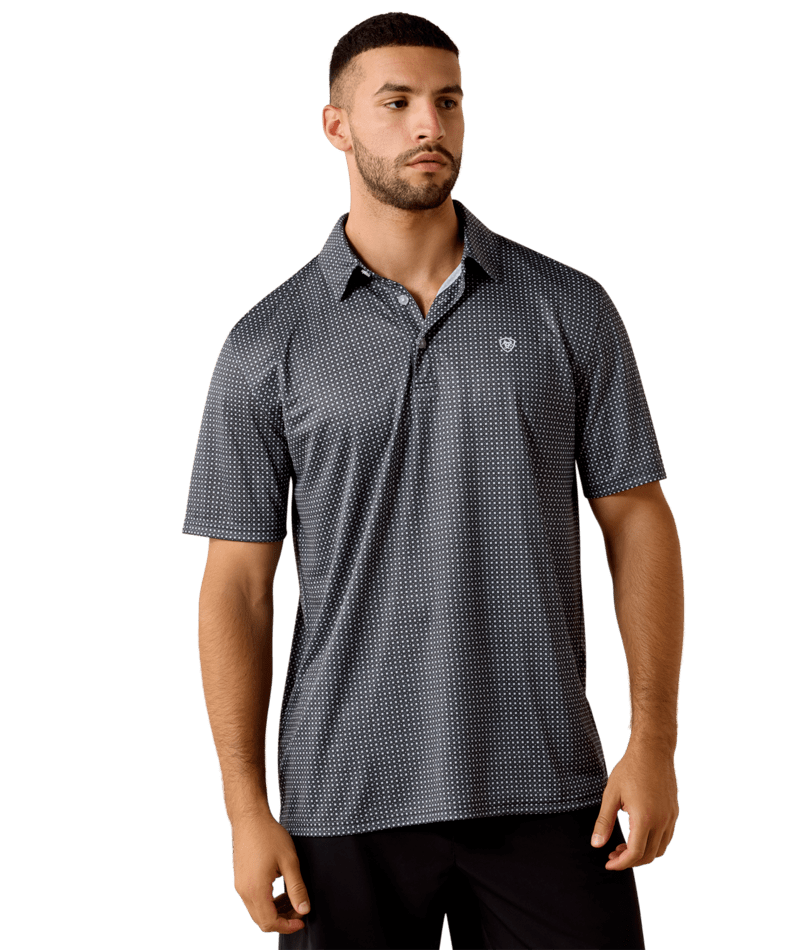 1494 Ariat Men's All Over Print Short Sleeve Polo