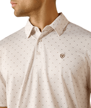 1496 Ariat Men's All Over Print Short Sleeve Polo