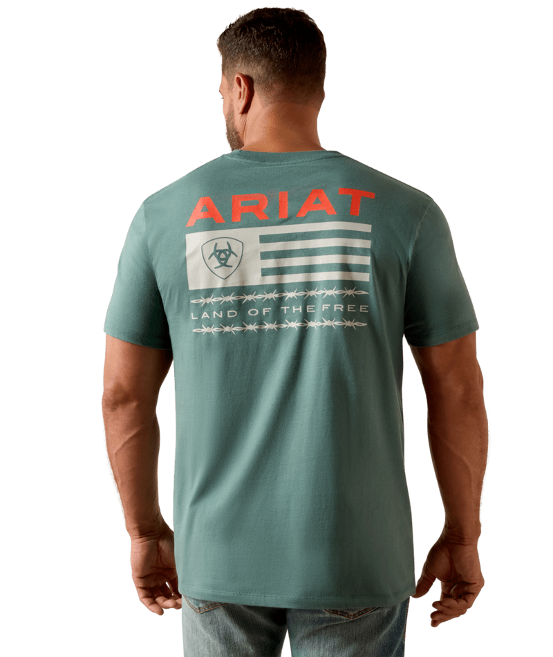 1355 Ariat Men's Hidden Valley Flag T-Shirt