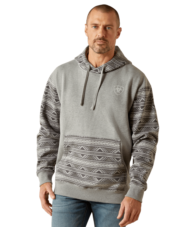 2819 Ariat Men's Southwestern Color Block Hoodie