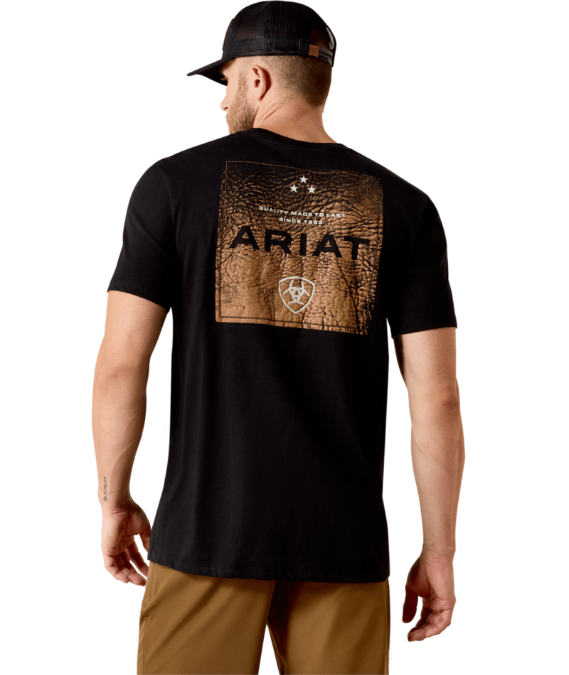 1159 Ariat Men's Boot Leather Patch T-Shirt