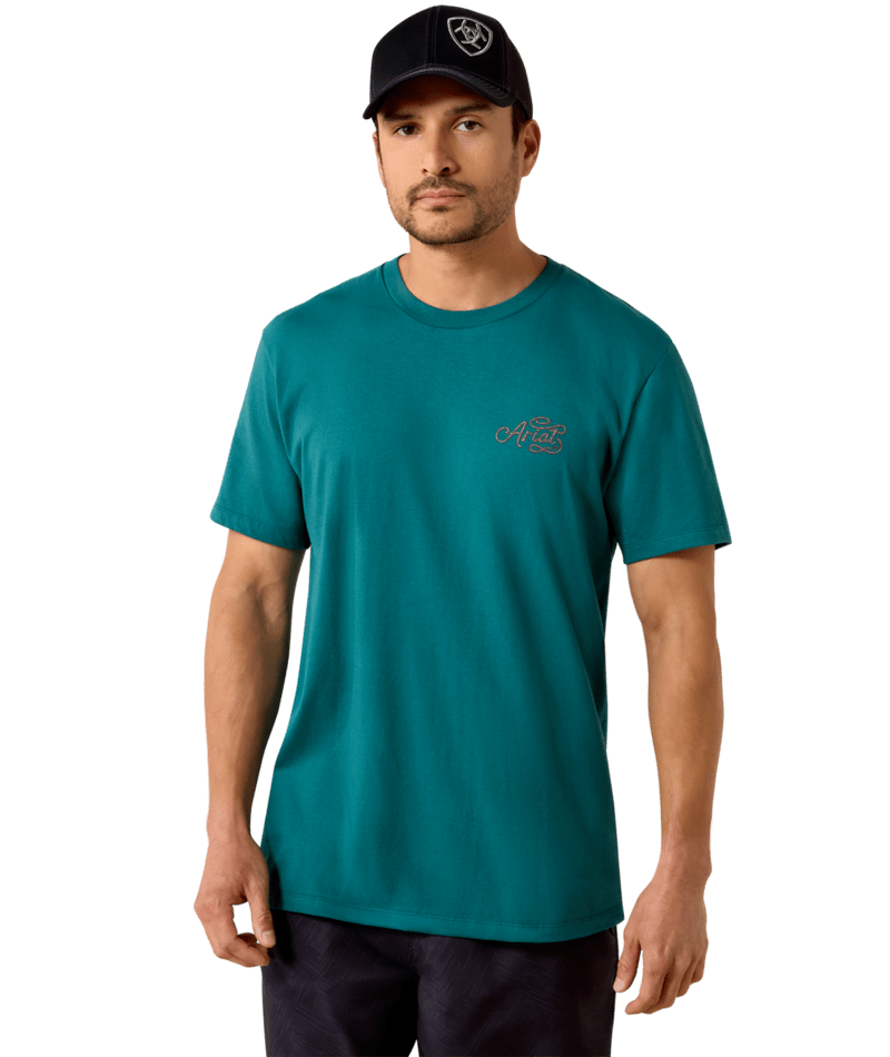 1194 Ariat Men's Cattle Skull Freedom Short Sleeve T-Shirt