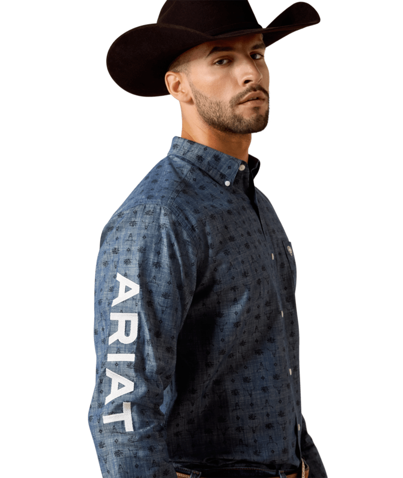 1713 Ariat Men's Team Wael Fitted Shirt