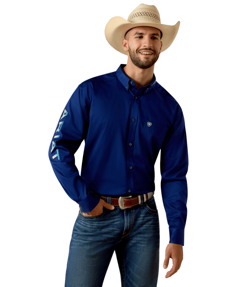 1687 Ariat Men's Team Logo Lightweight Classic Fit Shirt