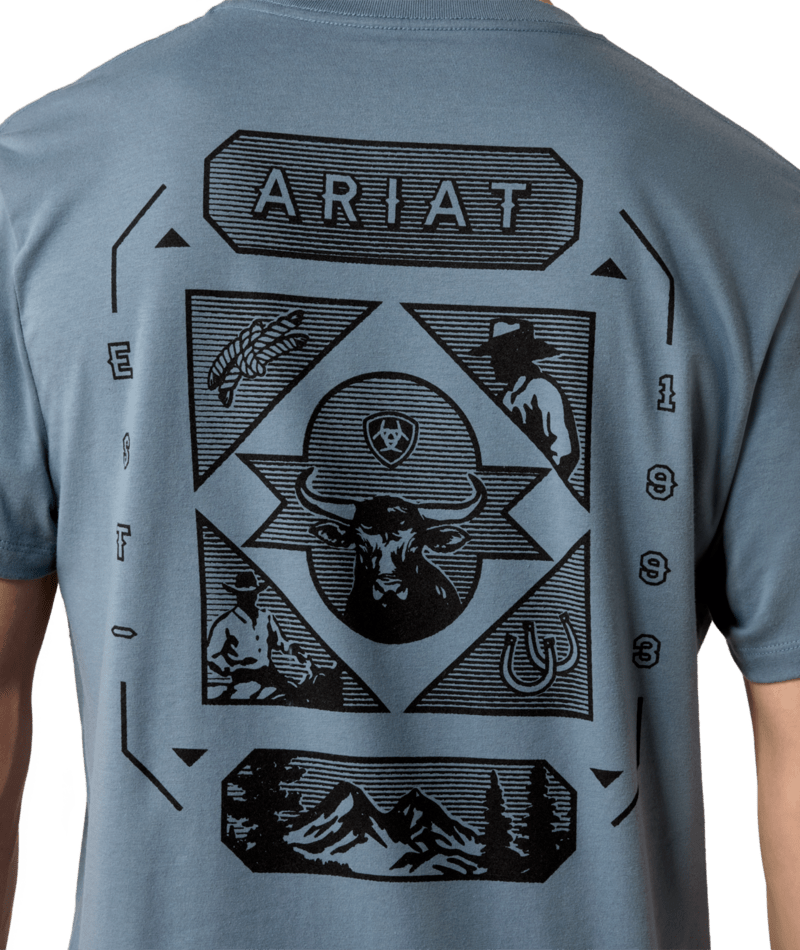 0601 Ariat Men's Rope And Ride T-Shirt