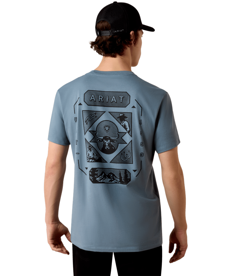 0601 Ariat Men's Rope And Ride T-Shirt