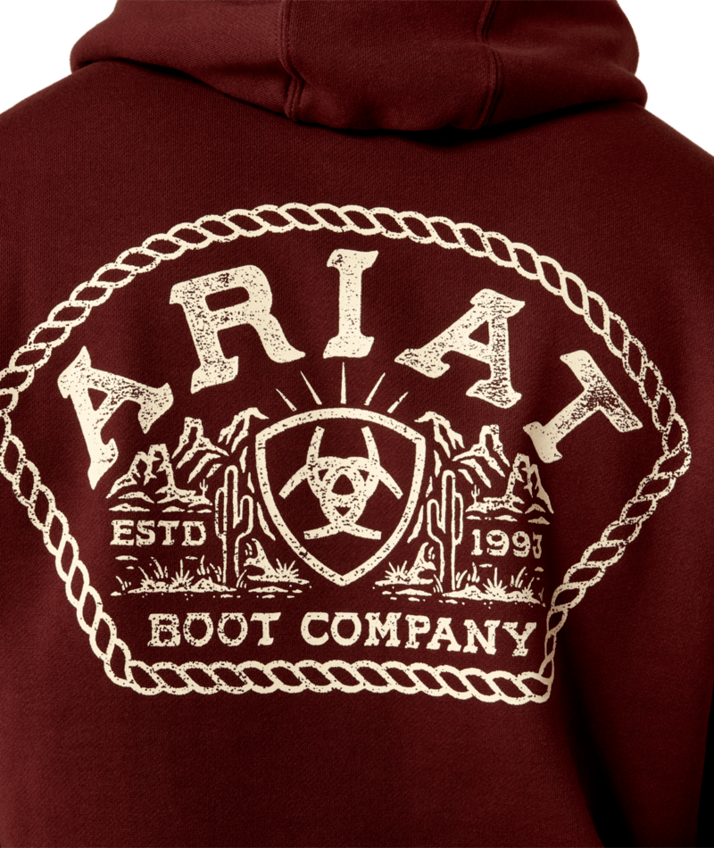 0695 Ariat Men's Roped Out Desert Badge Hoodie