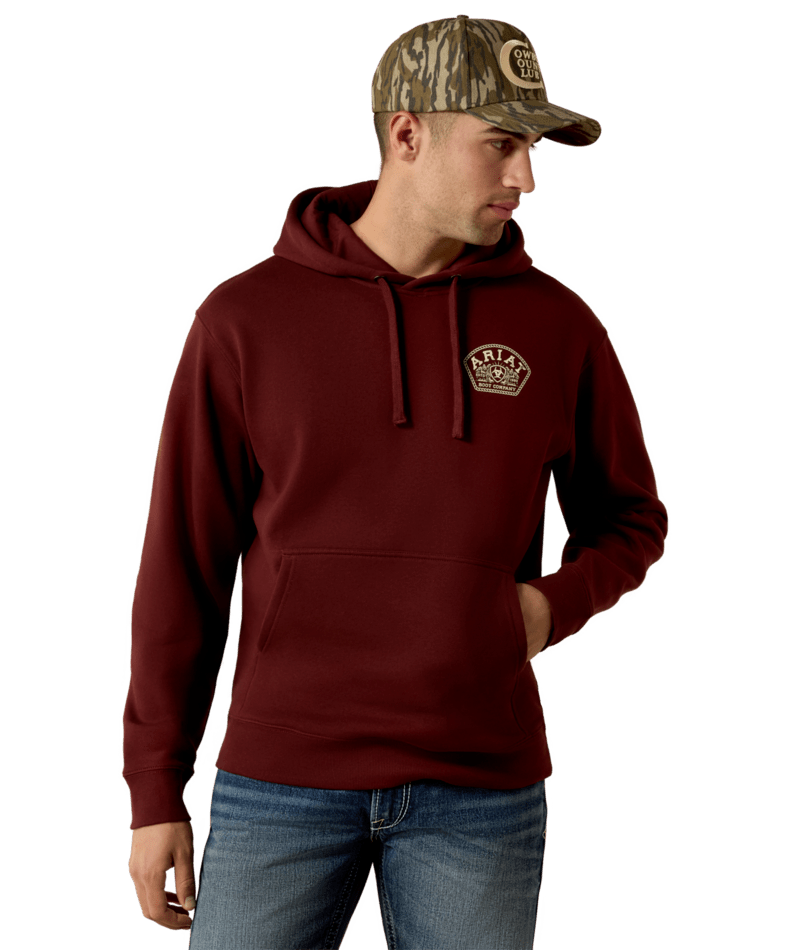0695 Ariat Men's Roped Out Desert Badge Hoodie