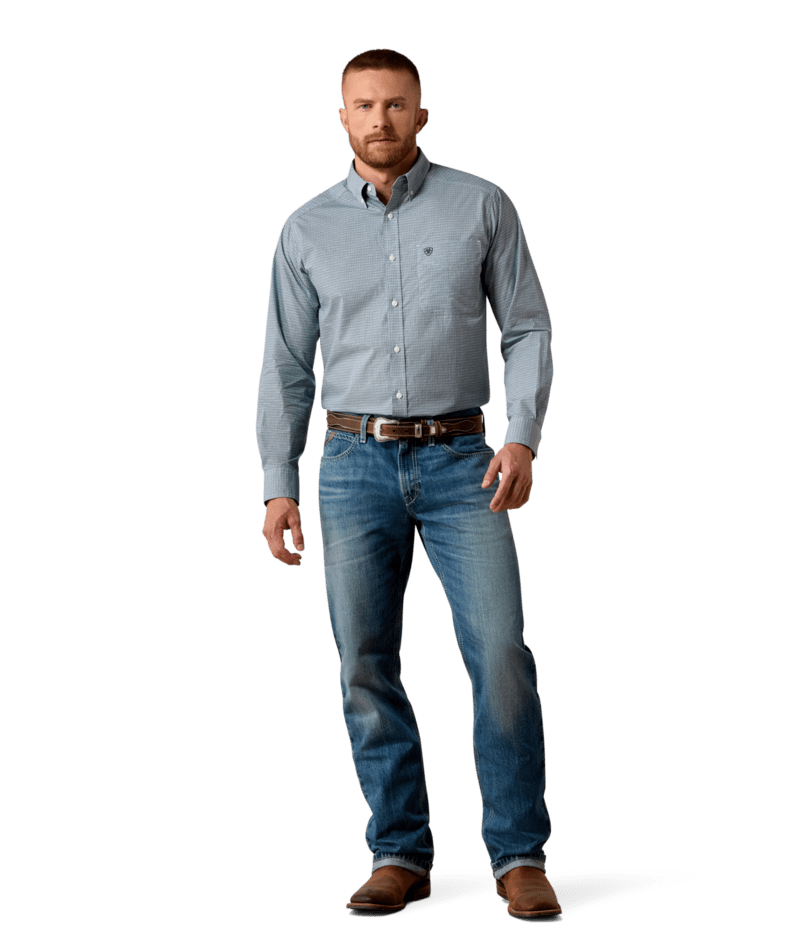 0660 Ariat Men's Lester Classic Fit Long Sleeve Shirt
