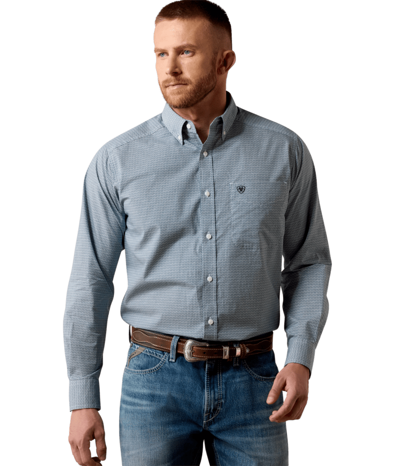 0660 Ariat Men's Lester Classic Fit Long Sleeve Shirt