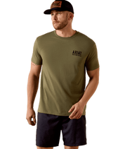 3962 Ariat Men's Outline Shop Short Sleeve T-Shirt