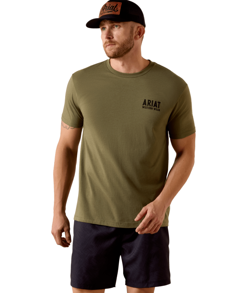 3962 Ariat Men's Outline Shop Short Sleeve T-Shirt