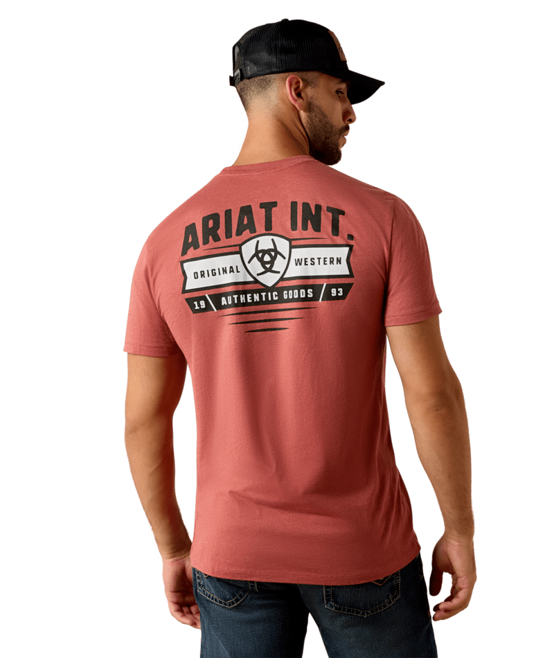 3957 Ariat Men's Banner Badge Short Sleeve T-Shirt