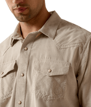0647 Ariat Men's Handrf Corduroy Fitted Snap Shirt