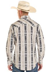 8301 Rock & Roll Men's Aztec Print Snap Shirt