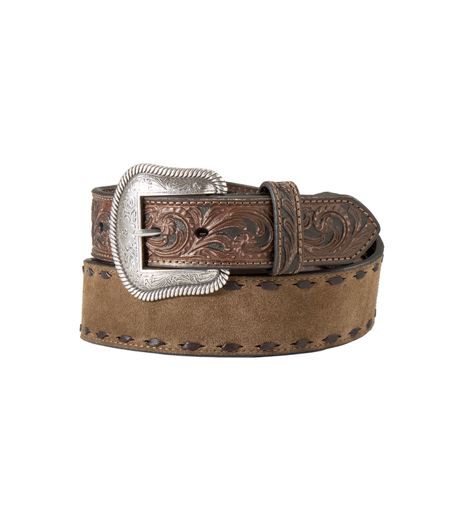 0308 Nocona Men's Roughout Buck Lace Belt