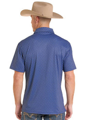 0049 Rock & Roll Men's Micro Geo Printed Polo