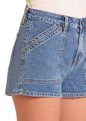 9107 Rock & Roll Ladies Double Carpenter Pocket Short