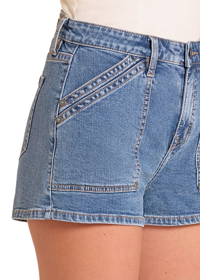 9107 Rock & Roll Ladies Double Carpenter Pocket Short