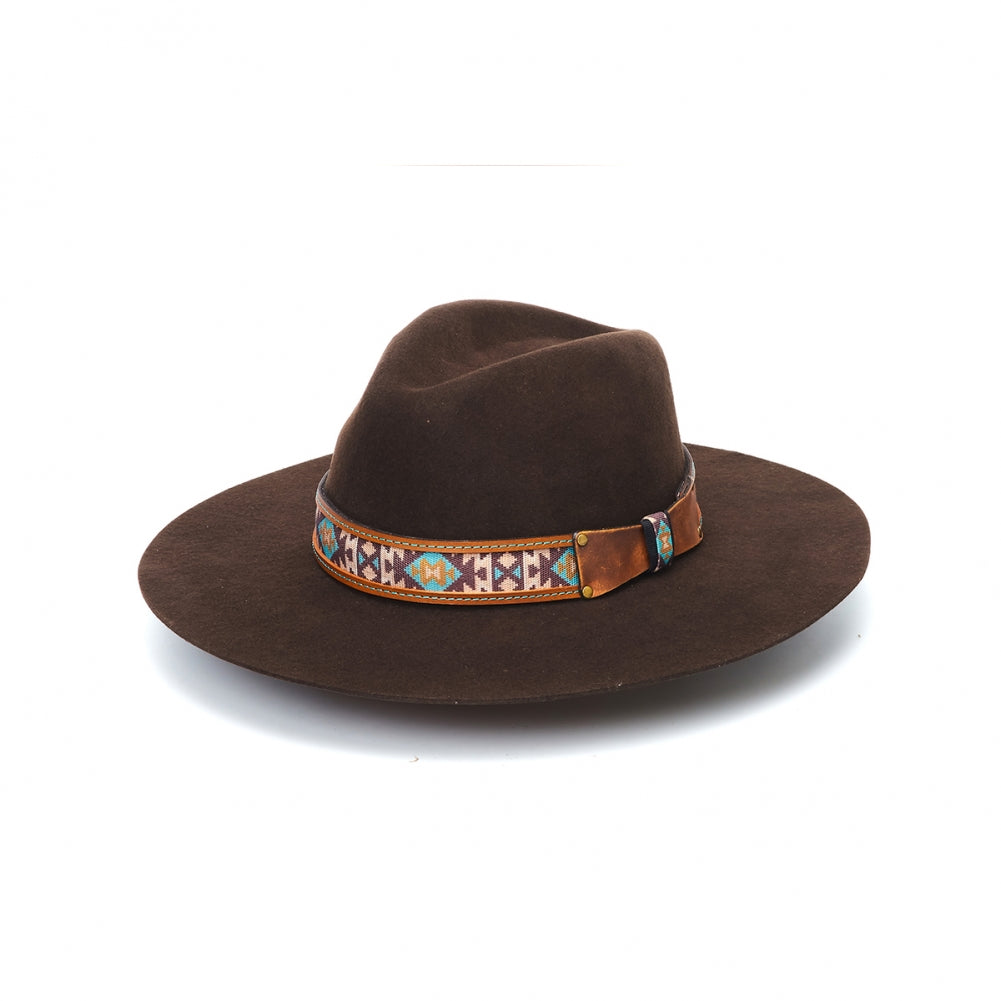CA-F-2072 Stampede Flat Brim Felt Hat