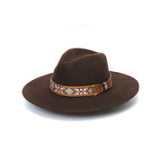 CA-F-2072 Stampede Flat Brim Felt Hat