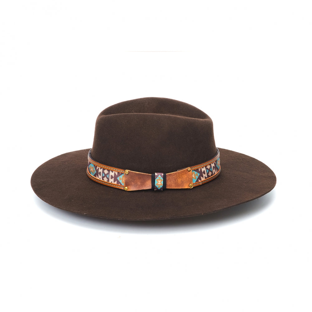 CA-F-2072 Stampede Flat Brim Felt Hat