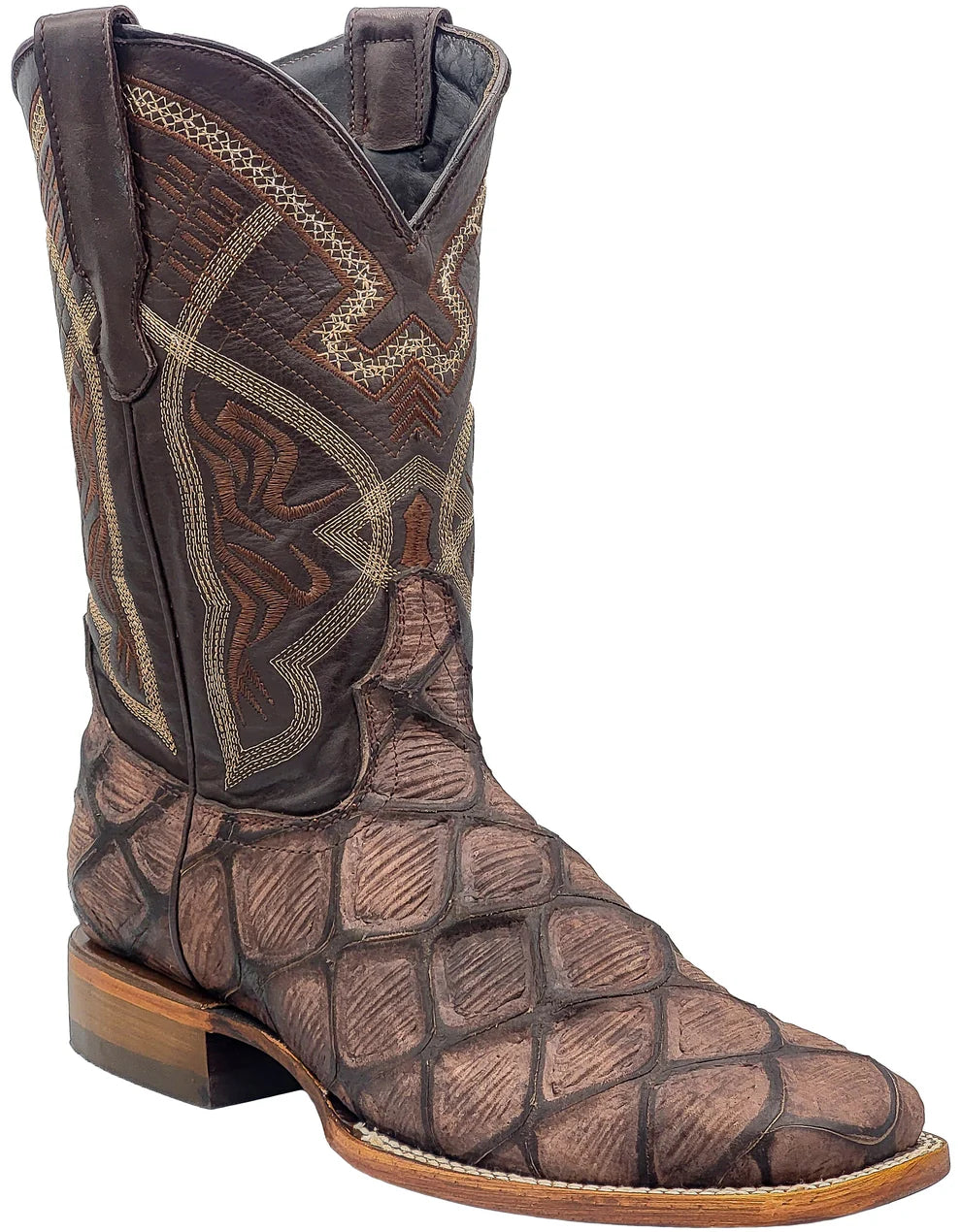 0801 Silverton Men's Pirarucu Print Boots