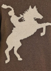 7819 Rock & Roll Ladies Horse Rider Sweater