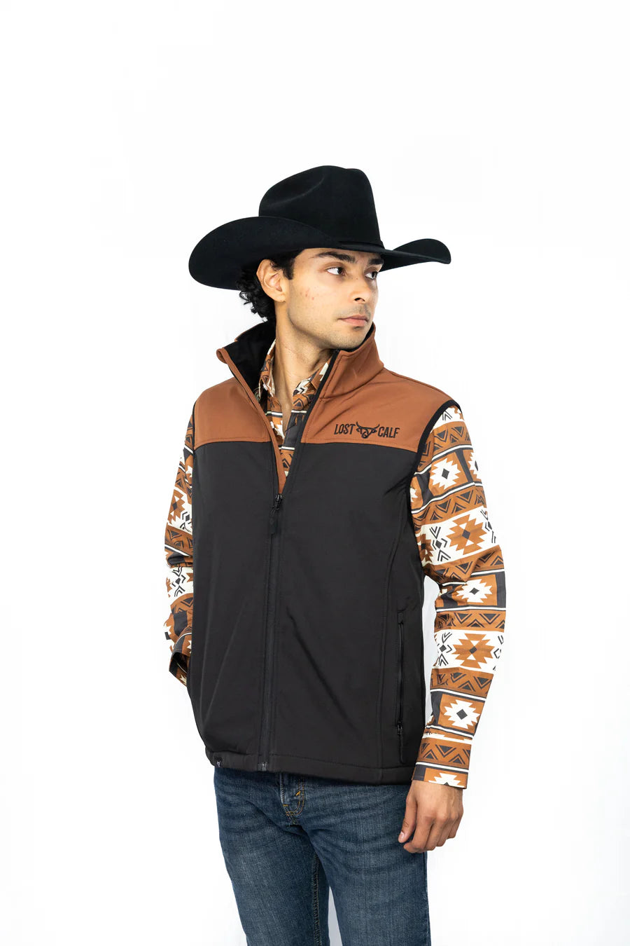 3949 Lost Calf Logo Soft Shell Vest