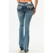 EB51963 Grace In LA Ladies Westerns Mid Rise Bootcut Jeans