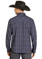 7968 Rock & Roll Men's TEK Western Plaid Snap Shirt